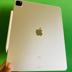 512GB Apple IPad Pro 12.9” 5th Generation ( 2021 Model / M1 chip / XDR Led display ) with keyboard, pen & Accessories (warranty till 08/2023)