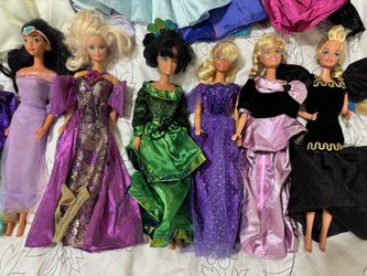 Barbie dolls and clothes