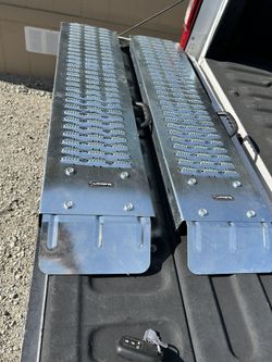 Ramp Set for ATVs, Motorcycles, Mowers, Carts & More - Use with Pickup Trucks & Trailers