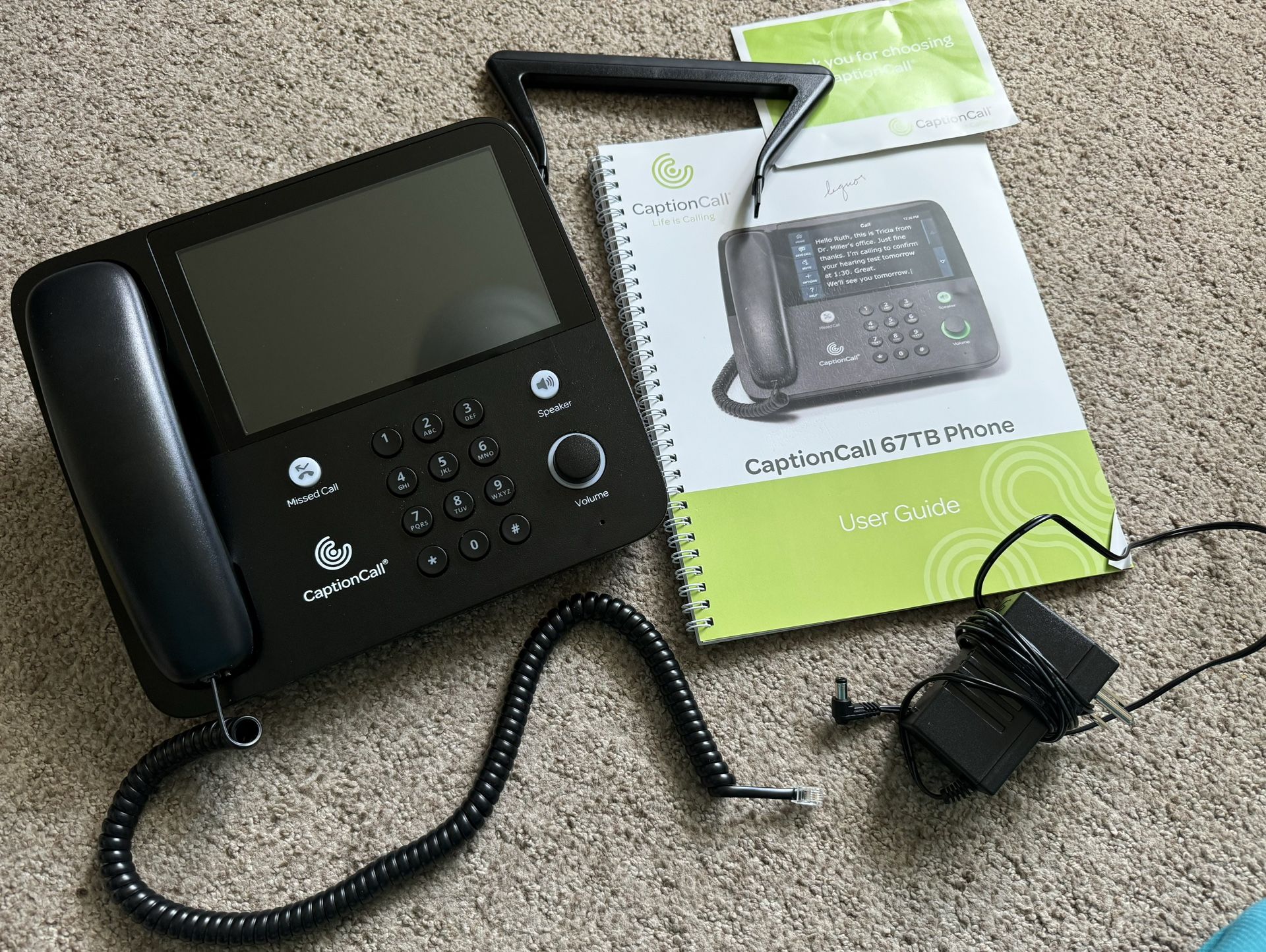 Desk Phone Touchscreen CaptionCall Life Is Calling 67TB Business Home office