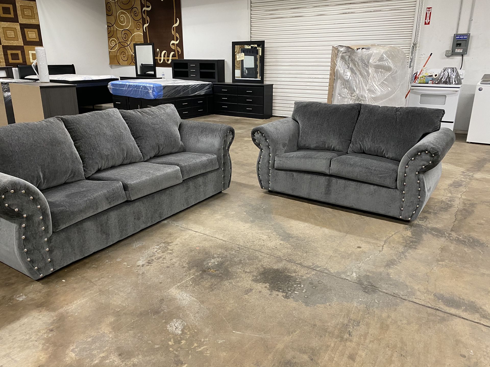 brand new grey set $675 free rug of your choice
