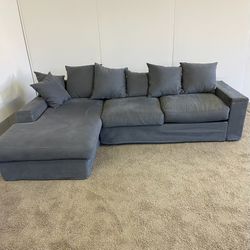 Gray Sectional Couch Sofa *Free Delivery*