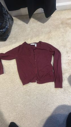 Girls Burgundy Cardigan size 10/12 Children’s Place