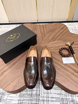 Prada Menโs Leather Shoes With Box 2026 New