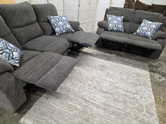 Charcoal Reclining Living Room Set
Delivery options available