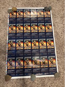 Star Wars USA Attack of the Clones Version "A" IMAX Flyer Cards Proof Poster