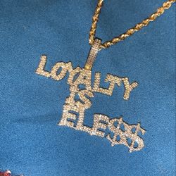 Real Diamonds And Gold Chain 