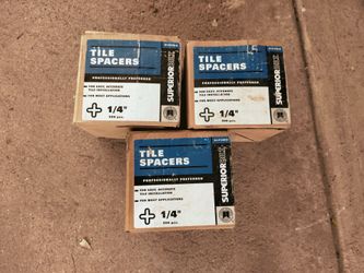 Superiorbild tile spacers..1/4"
