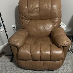 Leather recliner