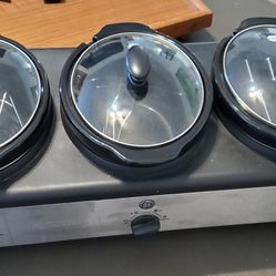 Triple Buffet Server/slow Cooker