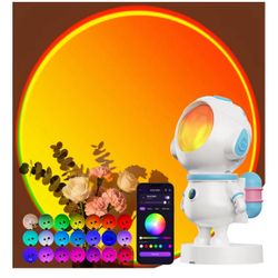 Astronaut Sunset Lamp Projector with APP &