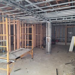 Metal Stud Framing, Drywall..