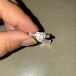 925 Sterling Silver Moissanite Ring