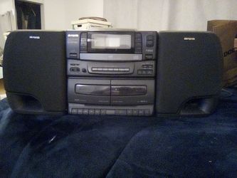 Aiwa Boombox CD Dual Cassette Stereo
