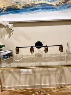 Industrial Light Fixture With Bulbs