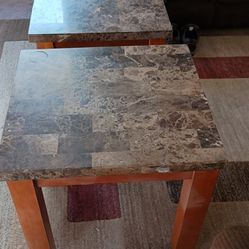 Living Room Marble Top End Tables