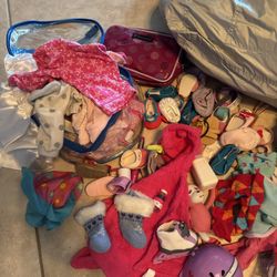 American Girl / Bitty Baby Lot - Including Sleeping Bags 