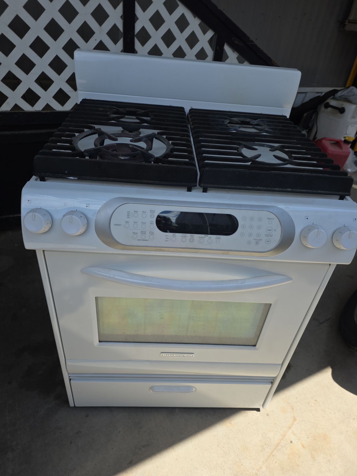 Kitchen aid gas stove