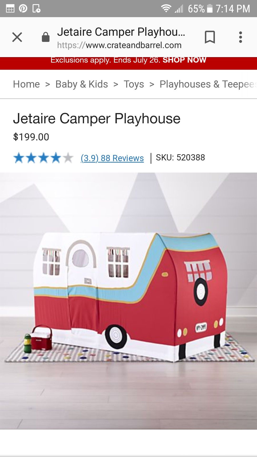 Camper Trailer Kids Playhouse