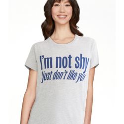 Fun Heather Grey Graphic Print T Shirt 