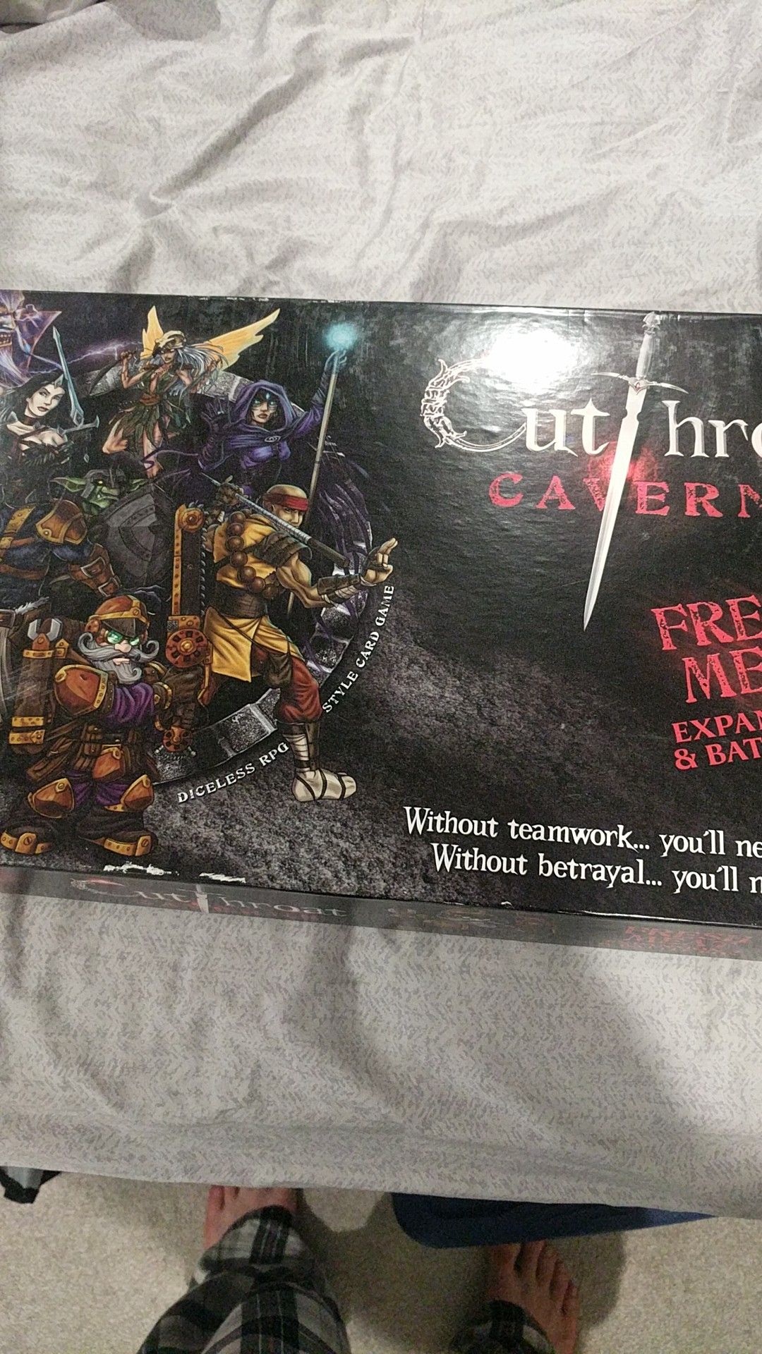 Cutthroat caverns board game and expansion