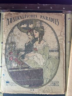 Antique Sheet Music & Piano Book Collection 1889–1910s – 6 Pieces
