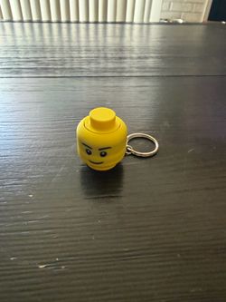 Lego Head Fidget Clicker Keychain