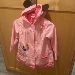 Minnie Mouse Raincoat Size 5/6