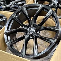 NEW!! 21” Tesla Style 5x120 Wheels Fits Model S 2013-2027 Staggered 21x9 21x10 