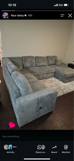 (Many Colors) Brand New Super Plush Pullout Bed Sectional