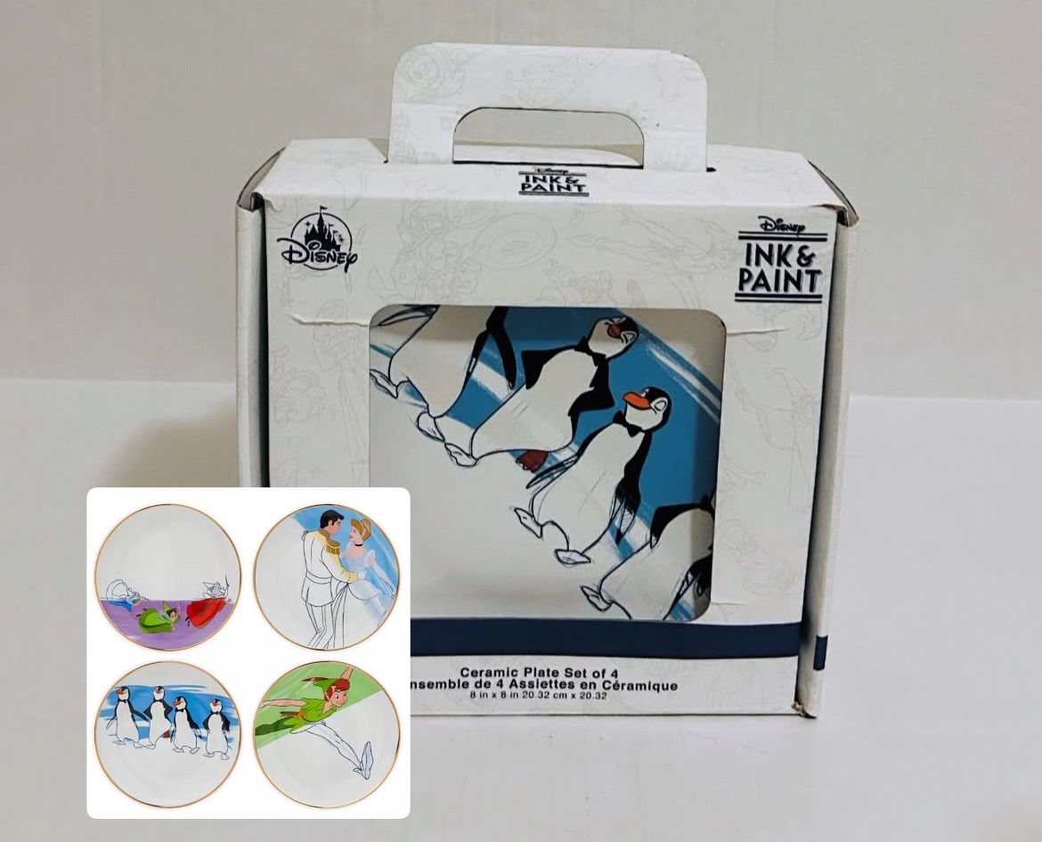 Disney Ink & Paint 50’s-60's Salad Plate Set