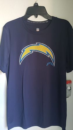 NEW NFL Chargers Football Team Apparel w/ Dri Tek Youth Large Short sleeve Tshirt