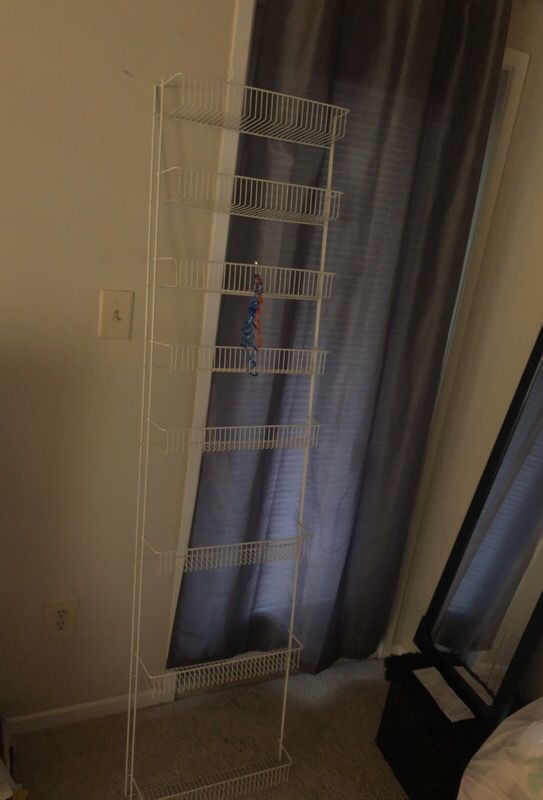 Tall wall rack! 8 shelves! Great for couponing or hanging in living room