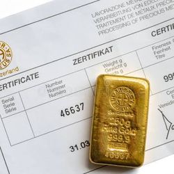 100 grams Gold bars 24 karat