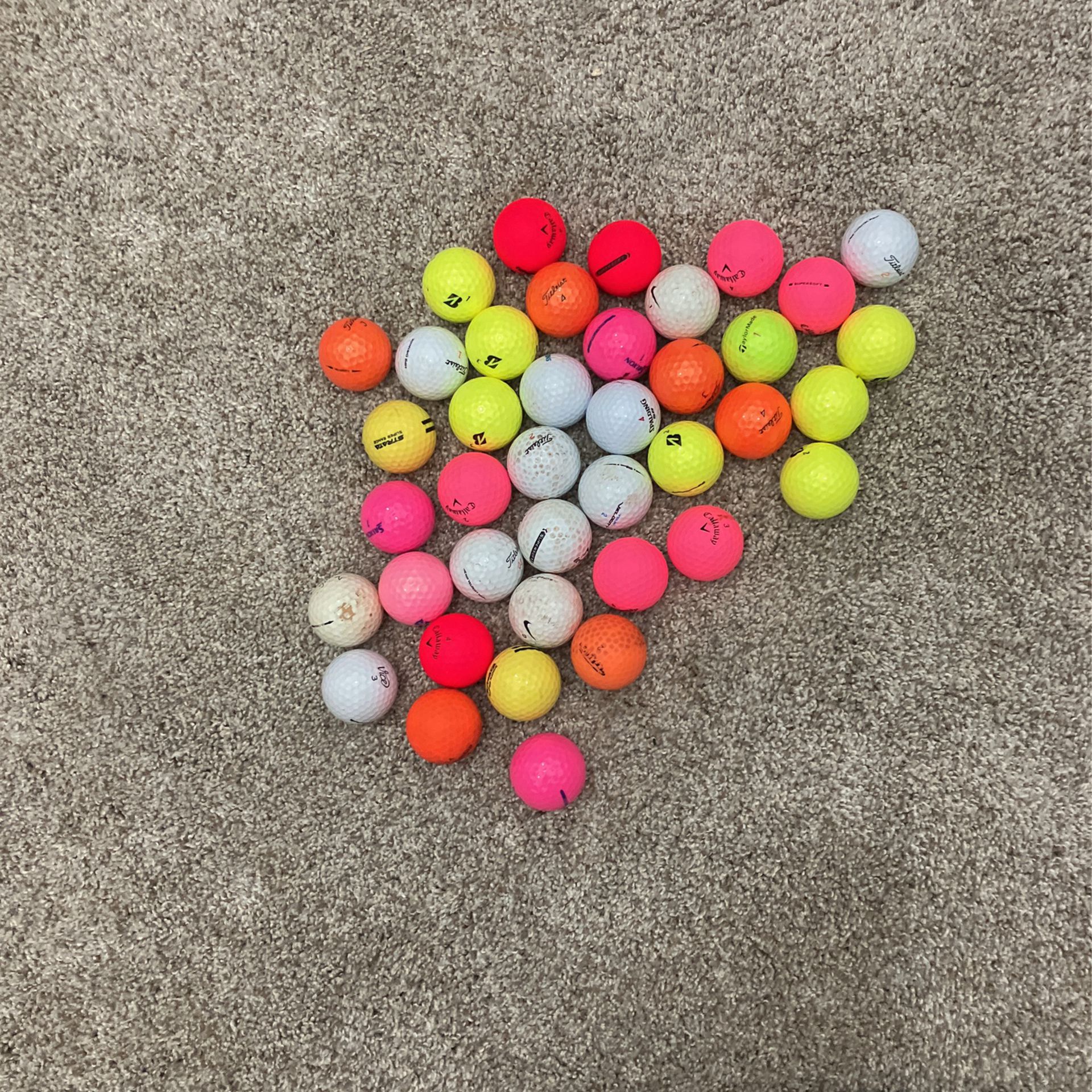 40 Some New And Used Golf Balls