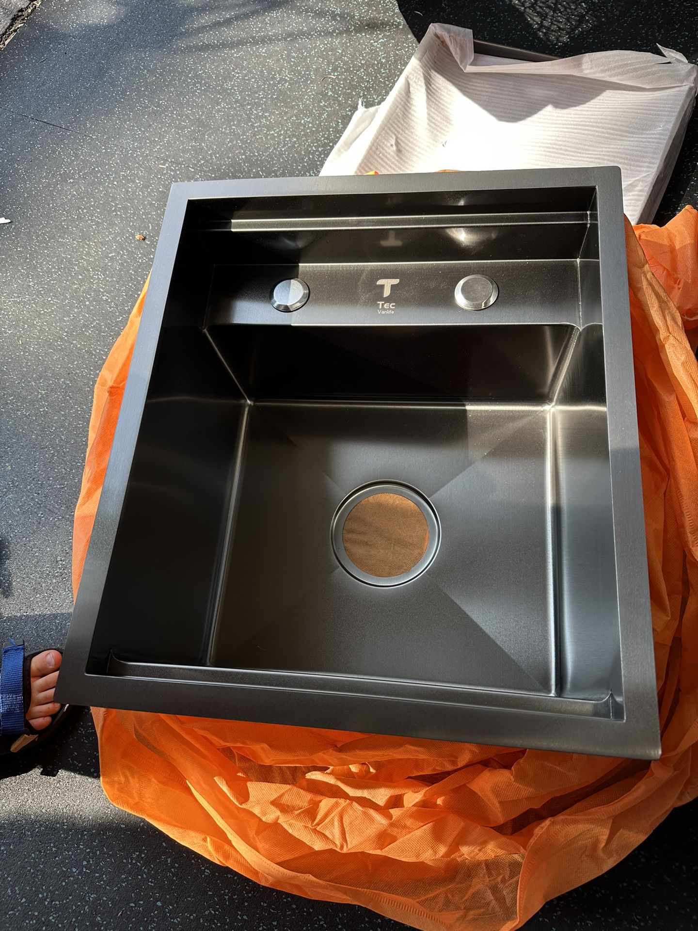 Tec Vanlife Space-Saving Sink with Hideaway Faucet  