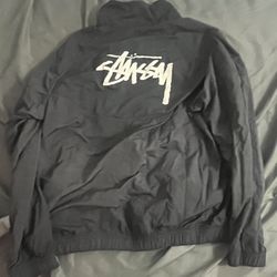 Nike x Stussy Windrunner Black Jacket