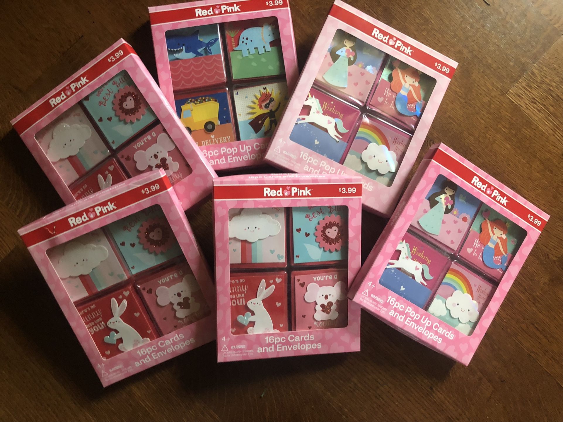 Pop Up Valentine’s Day Cards 96 Total With Envelopes