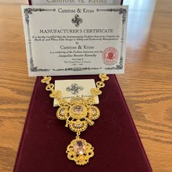 Necklace & Brooch Camrose & Kross Pink Cupid