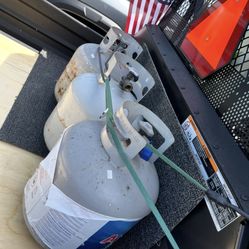 One Empty Propane Tank Good For Exchange Barbecue Grill Tank