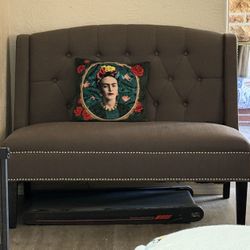 Grey Small Love Seat .