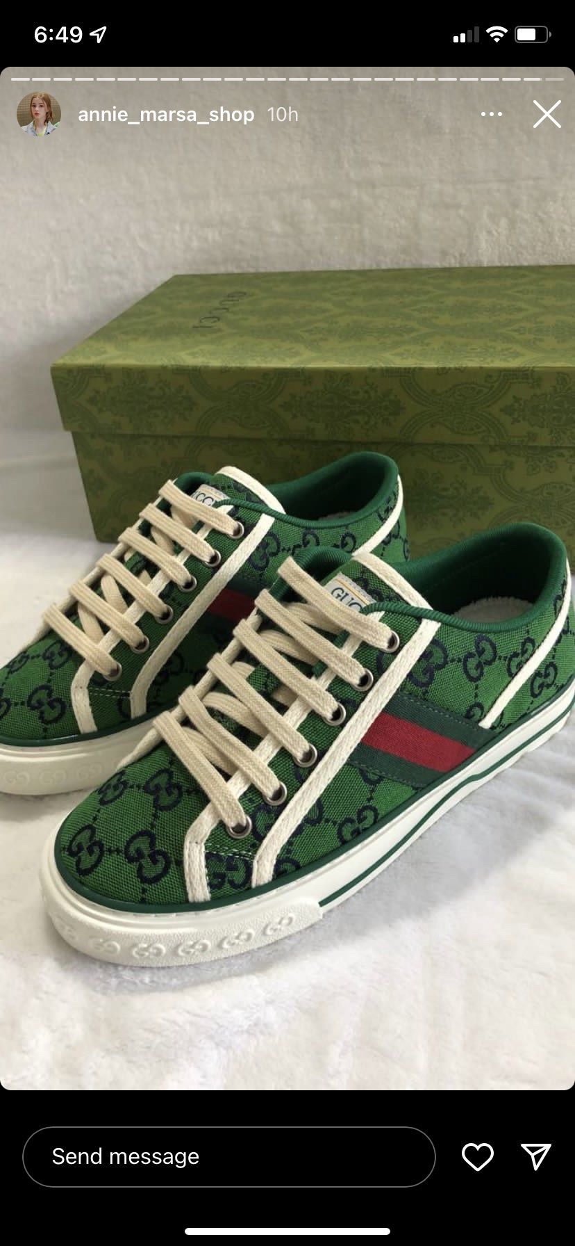 Gucci Green Shoes Size 9 1/2