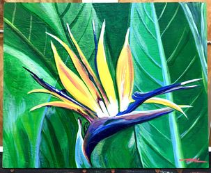 LAST SALE PRICE DROP!!! Bird of Paradise Original Painting