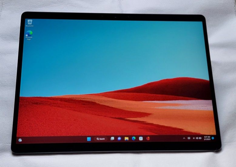 VERY NICE Black MICROSOFT SURFACE PRO X WINDOWS 11 TABLET 512GB 16GB RAM WIFI PLUS 4G CELLULAR