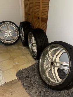 20” Merceli M6 Wheels – White/Chrome Lip – Set of 4