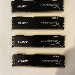 64GB Of DDR Ram HyperX Fury