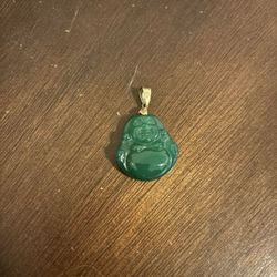 (10K) real Jade Buddha Pendant