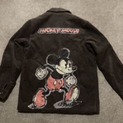 Mickey Mouse Mens 4 Button Corduroy Coat