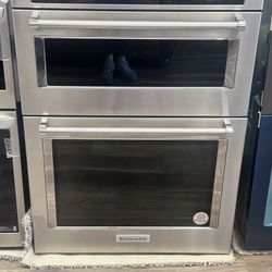 New Stainless steel KitchenAid 30" Built-In Double Electric Convection Wall Oven 