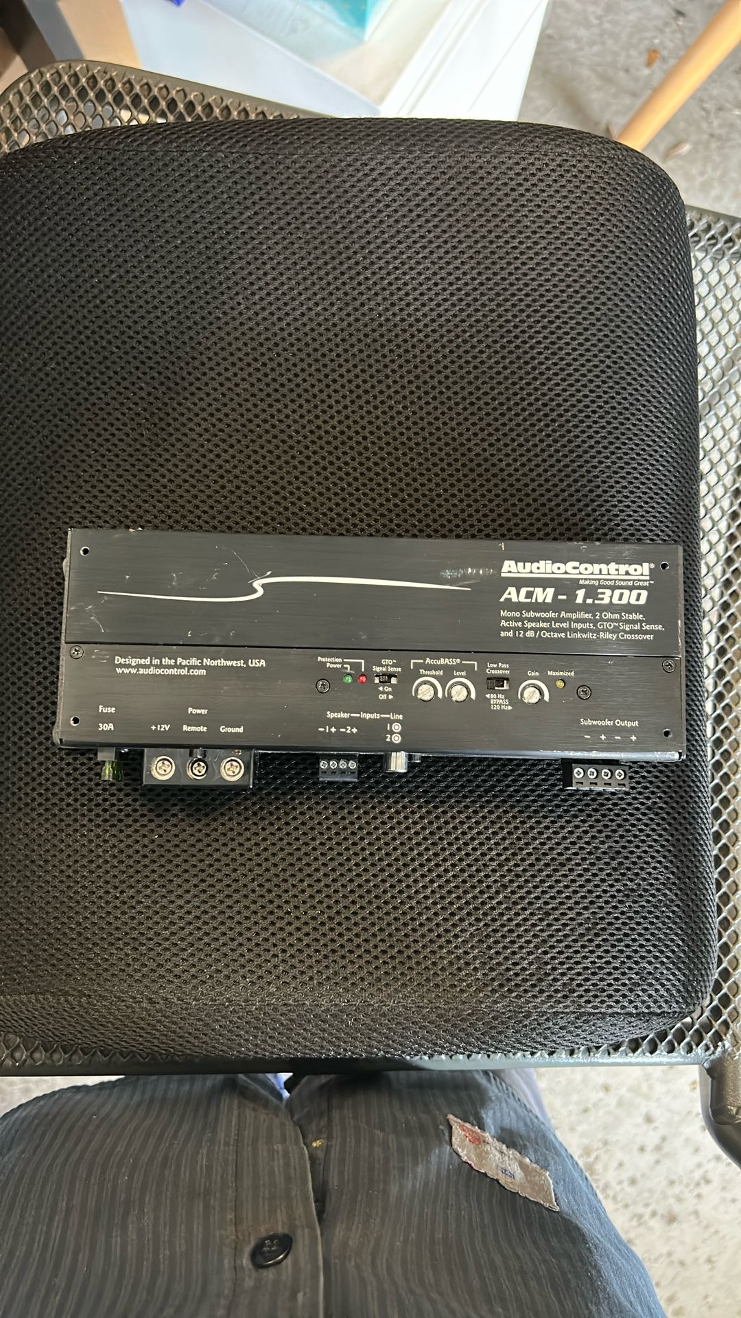Audio Control Amplifier With AccuBass